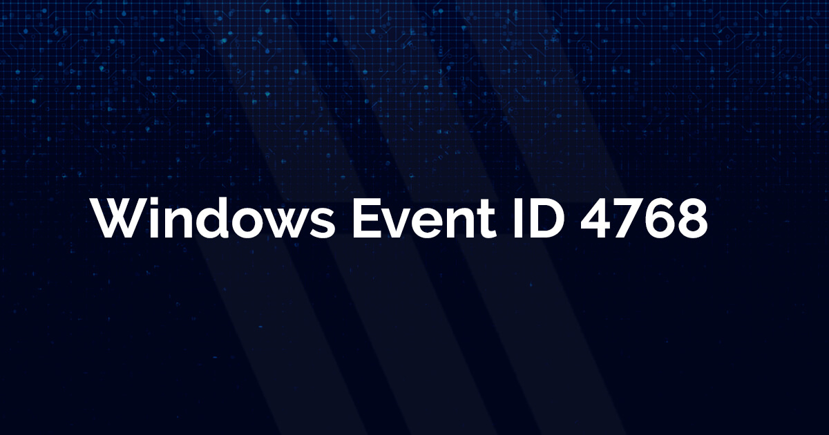 event id 4768 kerberos authentication service