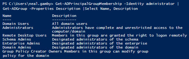 View Group Membership Information in Tabular Form