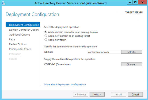 Deployment configuration