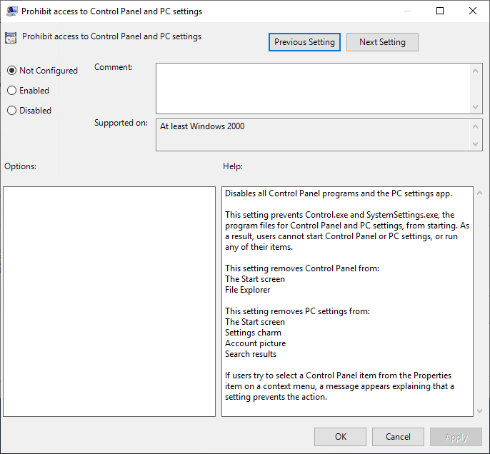 Configure GPO Settings